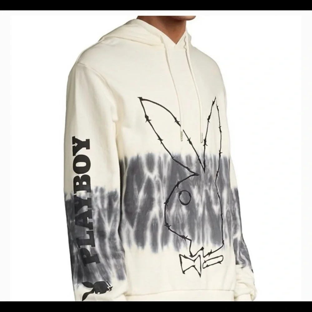 Playboy x Eleven Paris Tye Dye Barb Wire Hoodie Size XL NWT - Picture 3 of 4